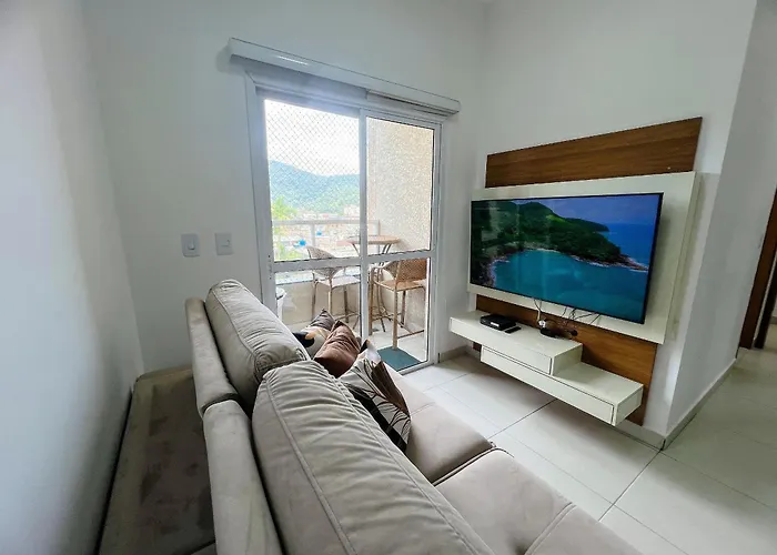 Apto 2 Qts C/ Ar, Smartv, Wifi A 5 Min Da Praia G Ubatuba
